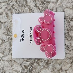 Disney x Baublebar Pink Rhinestone Claw Clip
